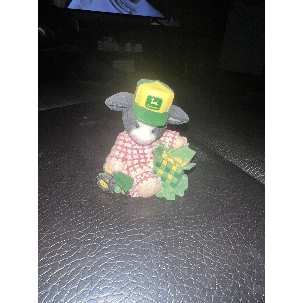 John Deere Enesco Figurine Mary's Moos Moo-ey Christmas‎ To A Deere Boy 1999